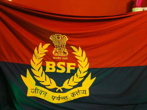 BSF Helicopter Flag Indian Border Security Force Aerial Display Flag