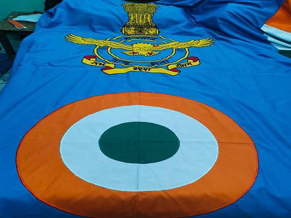 Flag IAF Pole Flag 6x9 Feet Indian Air Force Ceremonial Hoisting Flag