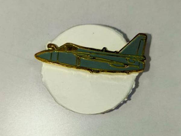 Green Aircraft Enamel Pin Vintage Aviation Airplane Lapel Pin with White Circle Background for CollectorsAviation Enthusiasts