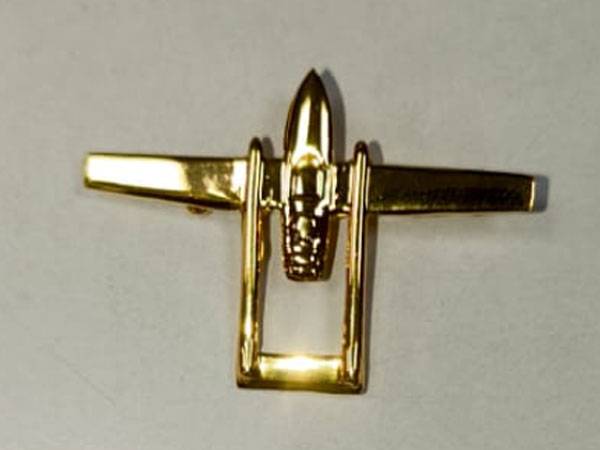 Gold Rocket Tie Clip Premium Space Missile Aviation Tie Bar for Aerospace ProfessionalsSpace Enthusiasts