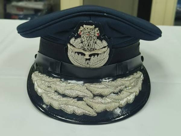 Air Force Officer Peak CapAir Commodore to Air Chief Marshal Dress Cap Indian Military Uniform