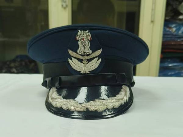 WingCdr to GroupCaptain Peak Cap Indian Air Force Uniform Hat